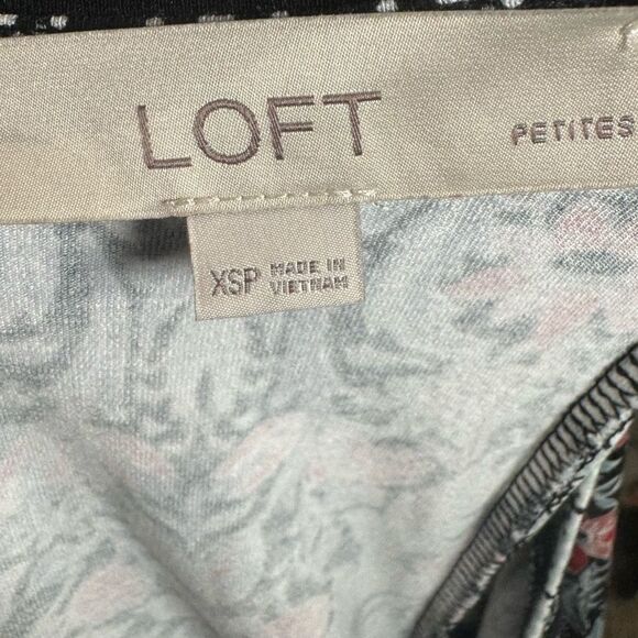 Loft all over print shift dress size XS petite - Picture 4 of 5